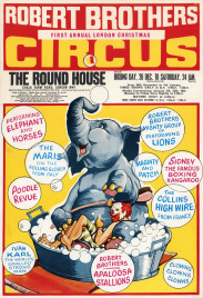 Robert Brothers Circus Circus poster - England, 1969