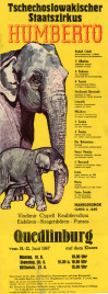 Tschechoslowakischer Staatszirkus Humberto Circus poster - Czech Republic, 1967