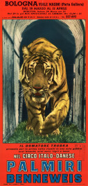Circo Palmiri Benneweis Circus poster - Italy, 1959