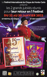 45e Festival International du Cirque de Monte-Carlo Circus poster - Monaco, 2022