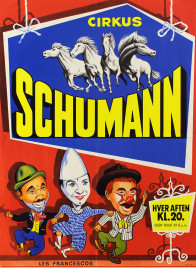 Cirkus Schumann Circus poster - Denmark, 1965