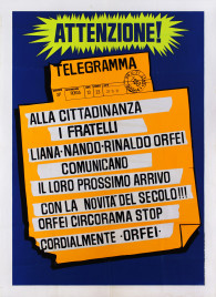 Nando-Liana-Rinaldo Orfei Circus poster - Italy, 1971