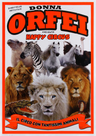 Donna Orfei presenta "Happy Circus" Circus poster - Italy, 2023