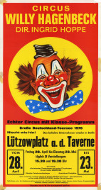 Circus Willy Hagenbeck Circus poster - Germany, 1978