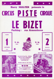 Piste Circus Circus poster - Belgium, 1973