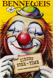 Cirkus Benneweis Circus poster - Denmark, 1974