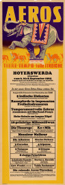 Zirkus Aeros Circus poster - Germany, 1962