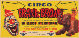 Circo Frank Brown Circus poster - Mexico, 1966