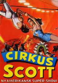Cirkus Scott Circus poster - Sweden, 1969