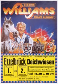 Circus Williams - Franz Althoff Circus poster - Germany, 1988