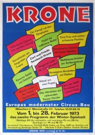 Circus Krone Circus poster - Germany, 1973