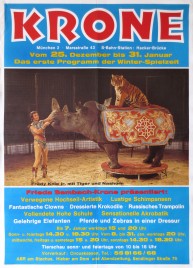 Circus Krone Circus poster - Germany, 1980