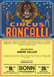 Circus Roncalli Circus poster - Germany, 1976