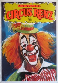 Universal Circus Renz Circus poster - Germany, 1987