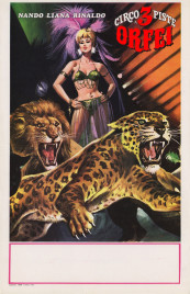 Nando-Liana-Rinaldo Orfei Circus poster - Italy, 1970