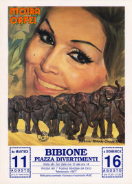 Circo Moira Orfei Circus poster - Italy, 1987