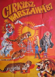 Cirkusz Warszawa Circus poster - Poland, 1987