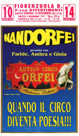 Nando Orfei - Antico Circo Orfei Circus poster - Italy, 1995