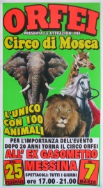 Orfei + Circo Di Mosca Circus poster - Italy, 0