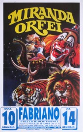 Circo Miranda Orfei Circus poster - Italy, 2001