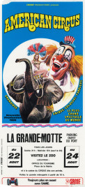 American Circus (Togni) Circus poster - Italy, 1986