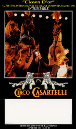Circo Casartelli Circus poster - Italy, 1997