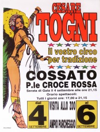 Circo Cesare Togni Circus poster - Italy, 1998