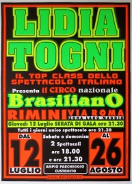 Circo Lidia Togni Circus poster - Italy, 2001