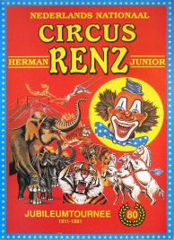 Circus Herman Renz Junior Circus poster - Netherlands, 1991