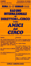 Club Amici del Circo (CADEC) Circus poster - Italy, 1982