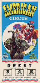 American Circus (Togni) Circus poster - Italy, 1981