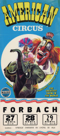 American Circus (Togni) Circus poster - Italy, 1981