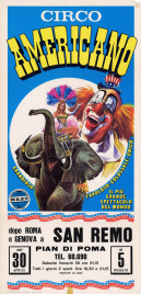 Circo Americano Circus poster - Italy, 1976