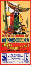 Circo Nacional de Mexico Circus poster - Italy, 1971