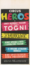 Circus Heros Circus poster - Italy, 1961