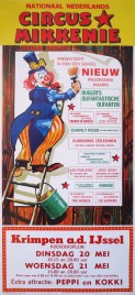 Circus Mikkenie Circus poster - Netherlands, 1980