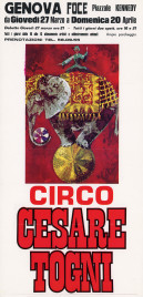 Circo Cesare Togni Circus poster - Italy, 1975