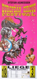 European Circus Festival Circus poster - Belgium, 1998