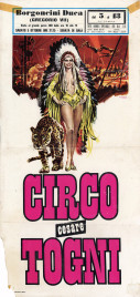 Circo Cesare Togni Circus poster - Italy, 1974