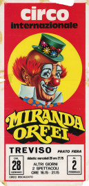 Circo Miranda Orfei Circus poster - Italy, 1987