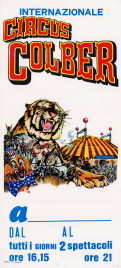 Circus Colber Circus poster - Italy, 1983