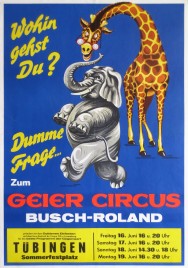 Circus Busch-Roland Circus poster - Germany, 1972