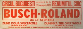 Circul Busch-Roland Circus poster - Germany, 1973
