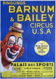 Ringlings Barnum & Bailey Circus U.S.A. Circus poster - USA, 1963
