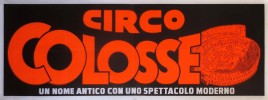 Circo Colosseo Circus poster - Italy, 1986