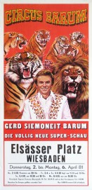 Circus Barum Circus poster - Germany, 1981