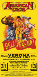 American Circus (Togni) Circus poster - Italy, 2006