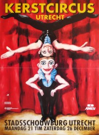 Kerstcircus Utrecht Circus poster - Netherlands, 1992