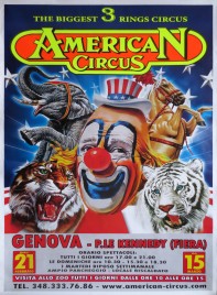 American Circus (Togni) Circus poster - Italy, 2015