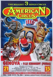 American Circus (Togni) Circus poster - Italy, 2015